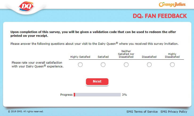 DQ customer satisfaction Survey